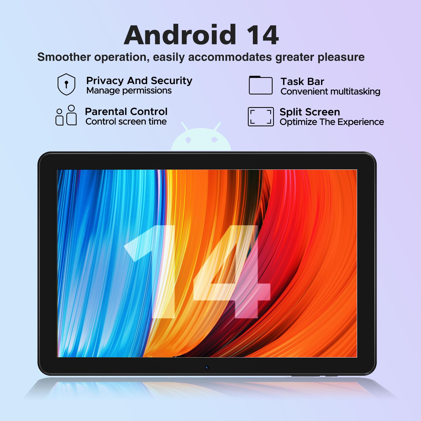 DOOGEE Tablet Android T10W, 10,1 polegadas, 128 GB/1 TB TF